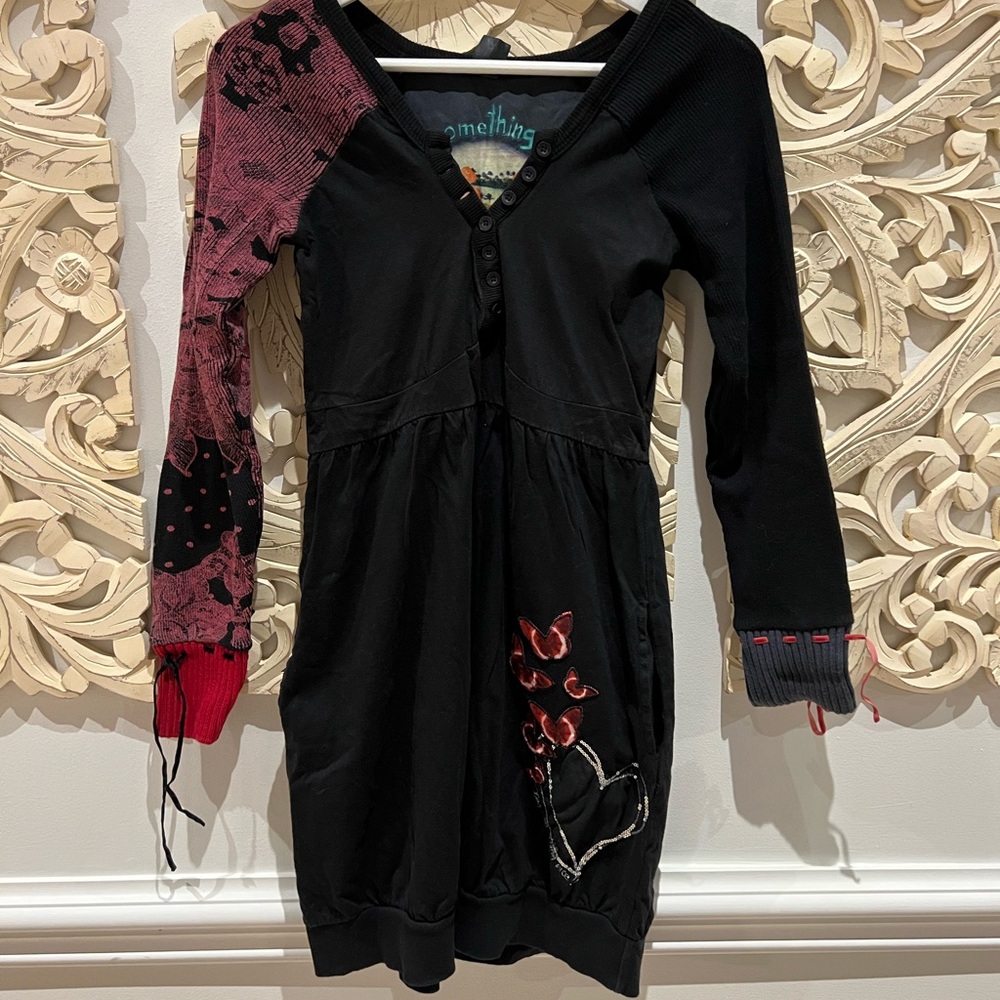 Desigual Black and Red Mini Dress